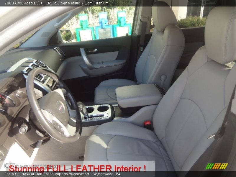 Liquid Silver Metallic / Light Titanium 2008 GMC Acadia SLT