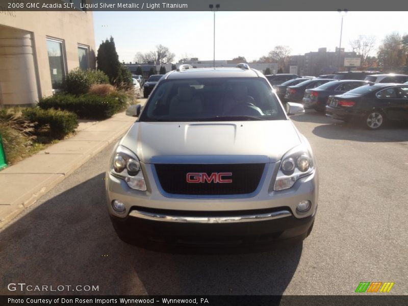 Liquid Silver Metallic / Light Titanium 2008 GMC Acadia SLT