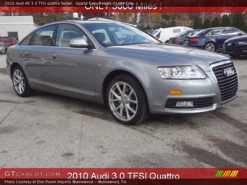 Quartz Gray Metallic / Light Gray 2010 Audi A6 3.0 TFSI quattro Sedan