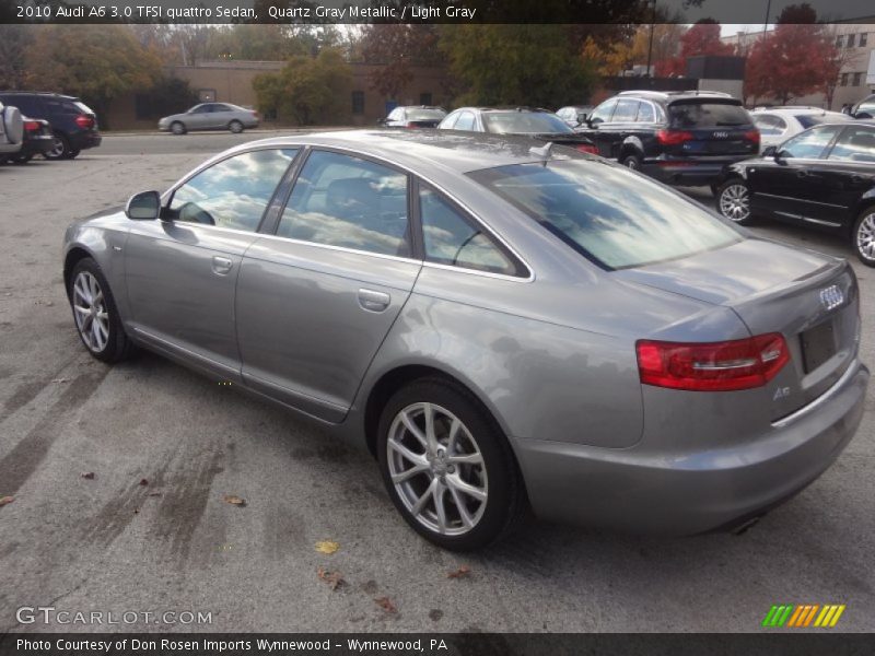 Quartz Gray Metallic / Light Gray 2010 Audi A6 3.0 TFSI quattro Sedan