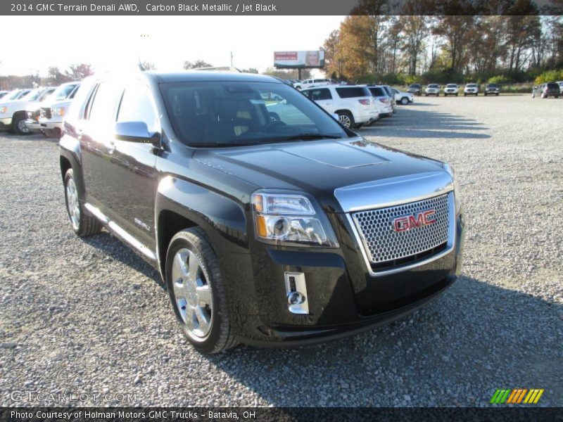 Carbon Black Metallic / Jet Black 2014 GMC Terrain Denali AWD