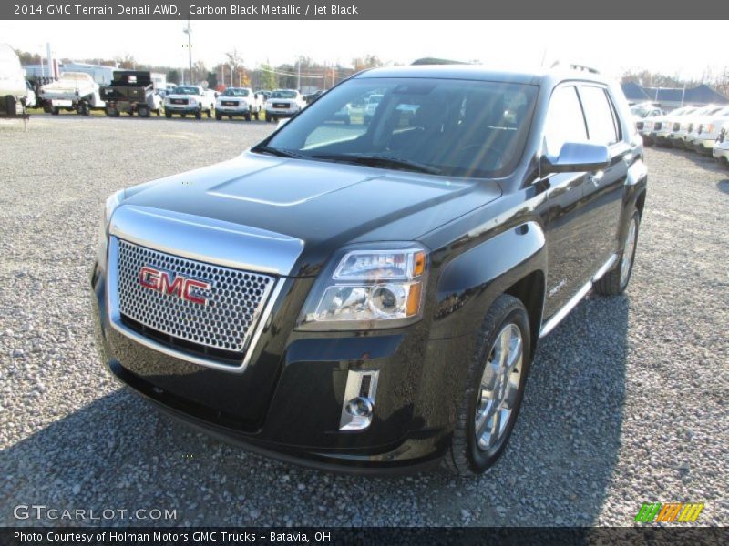 Carbon Black Metallic / Jet Black 2014 GMC Terrain Denali AWD