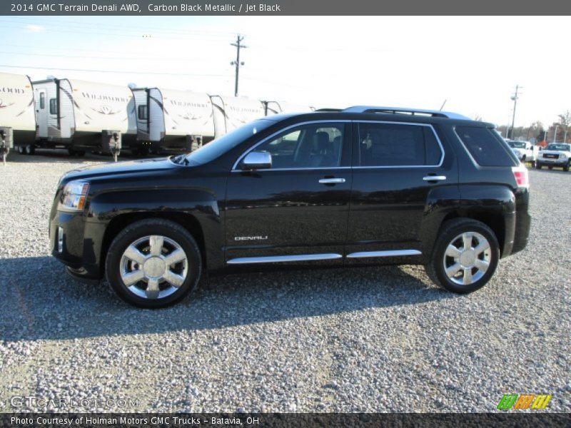 Carbon Black Metallic / Jet Black 2014 GMC Terrain Denali AWD