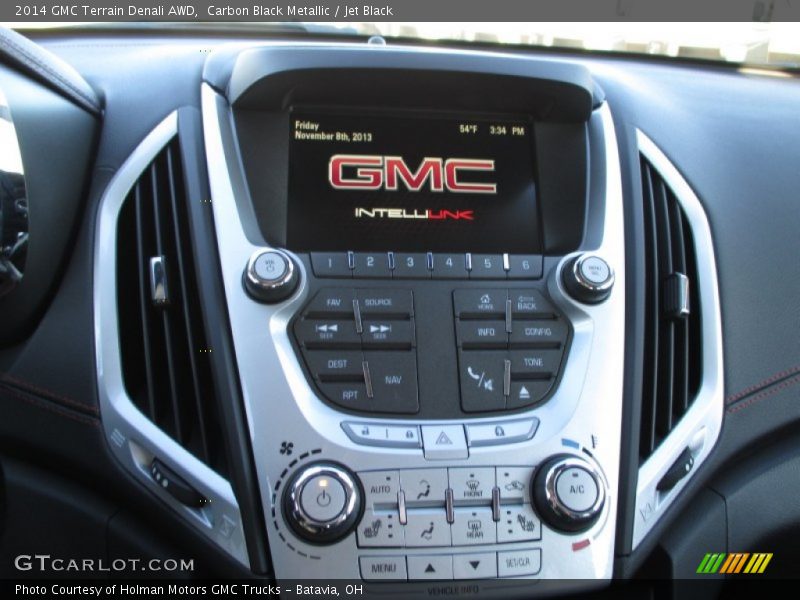 Carbon Black Metallic / Jet Black 2014 GMC Terrain Denali AWD