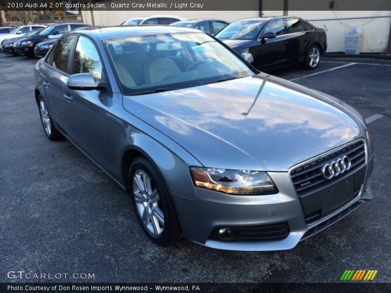 Quartz Gray Metallic / Light Gray 2010 Audi A4 2.0T quattro Sedan