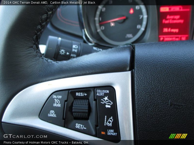 Carbon Black Metallic / Jet Black 2014 GMC Terrain Denali AWD
