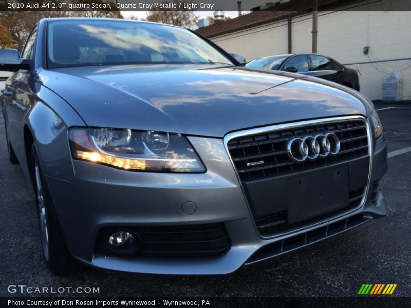 Quartz Gray Metallic / Light Gray 2010 Audi A4 2.0T quattro Sedan