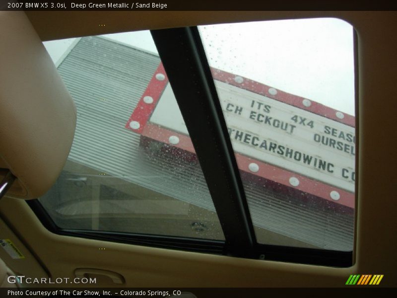 Deep Green Metallic / Sand Beige 2007 BMW X5 3.0si