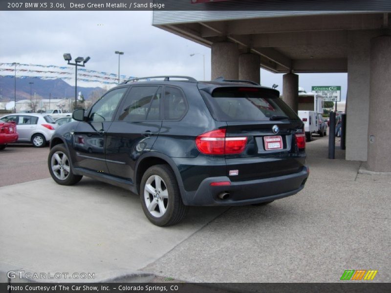 Deep Green Metallic / Sand Beige 2007 BMW X5 3.0si