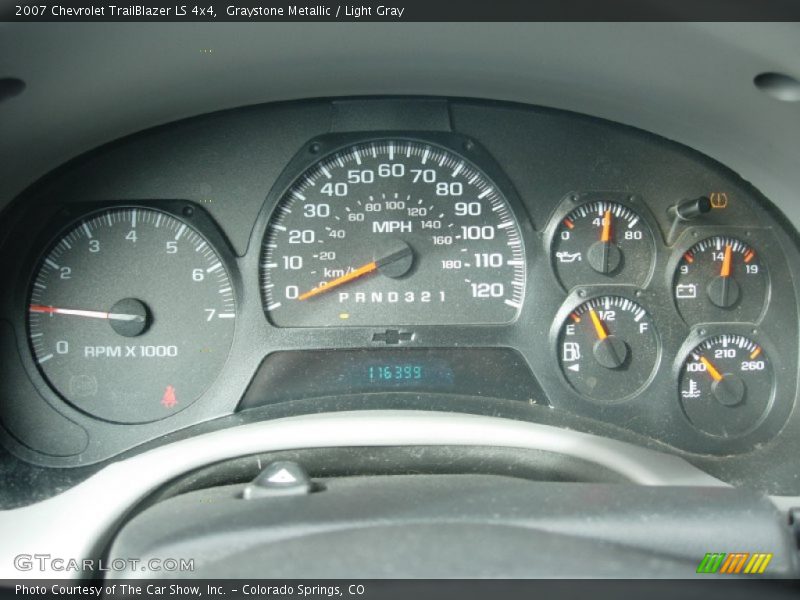Graystone Metallic / Light Gray 2007 Chevrolet TrailBlazer LS 4x4
