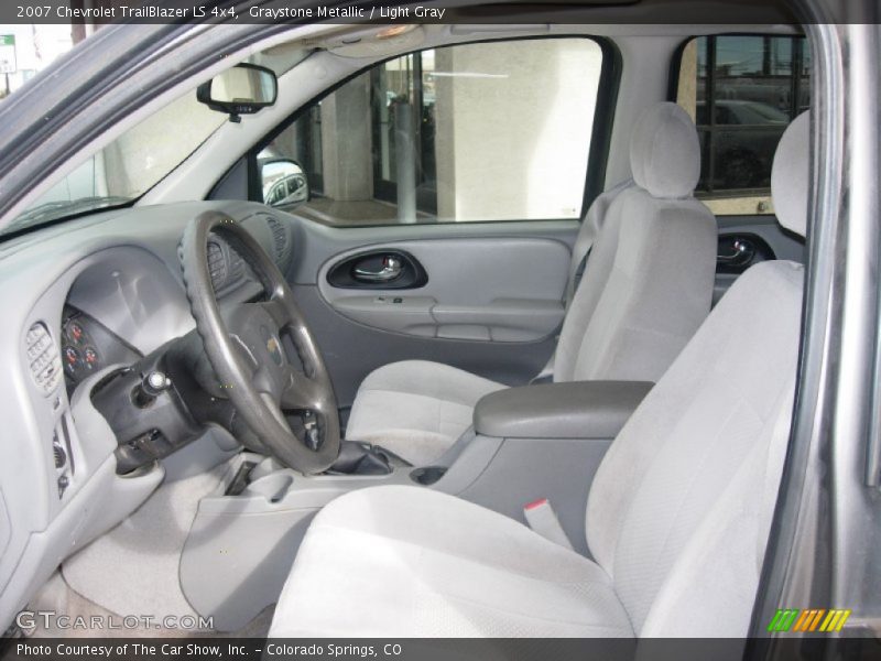 Graystone Metallic / Light Gray 2007 Chevrolet TrailBlazer LS 4x4