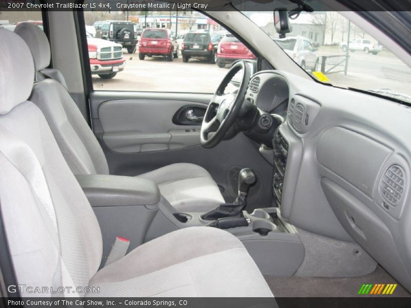 Graystone Metallic / Light Gray 2007 Chevrolet TrailBlazer LS 4x4
