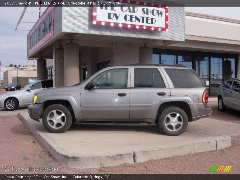 Graystone Metallic / Light Gray 2007 Chevrolet TrailBlazer LS 4x4