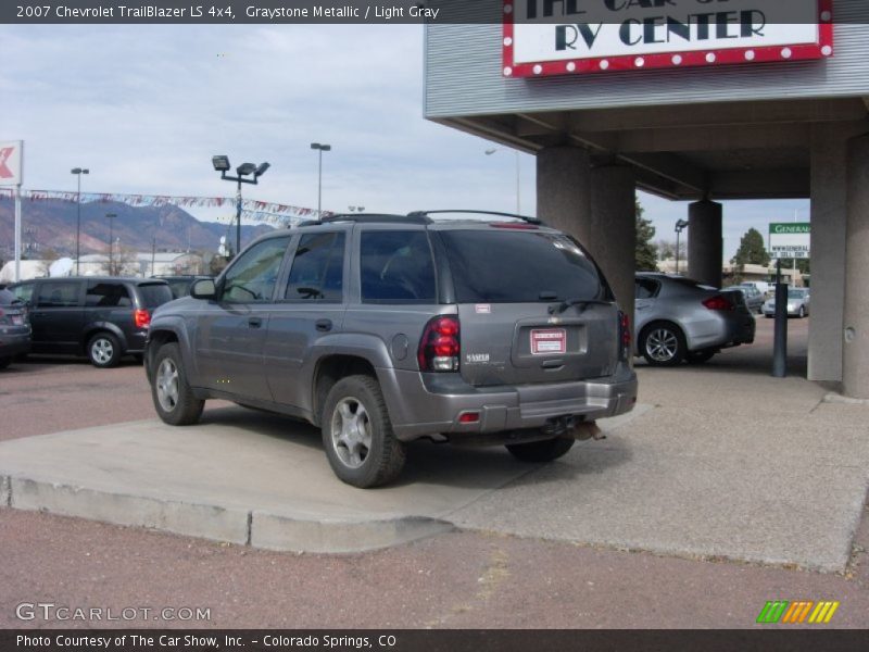 Graystone Metallic / Light Gray 2007 Chevrolet TrailBlazer LS 4x4