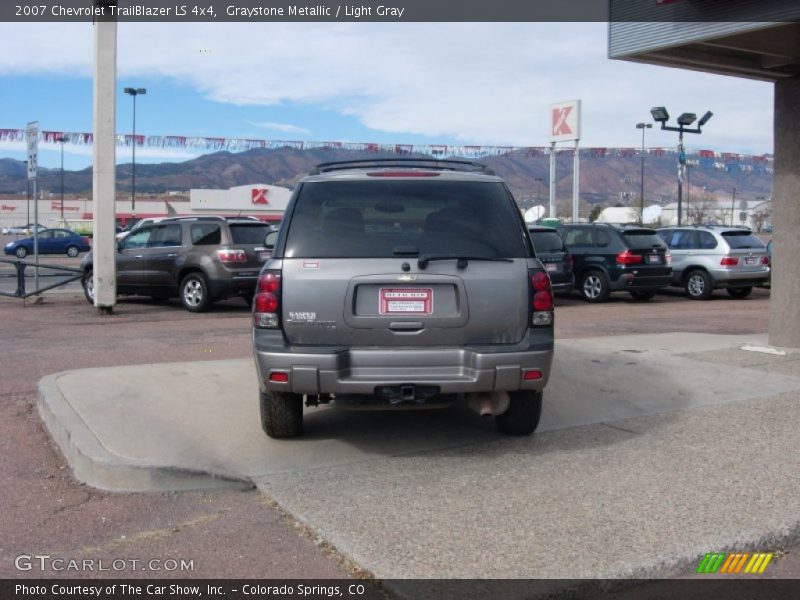 Graystone Metallic / Light Gray 2007 Chevrolet TrailBlazer LS 4x4