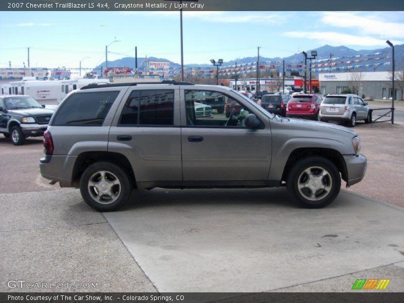 Graystone Metallic / Light Gray 2007 Chevrolet TrailBlazer LS 4x4