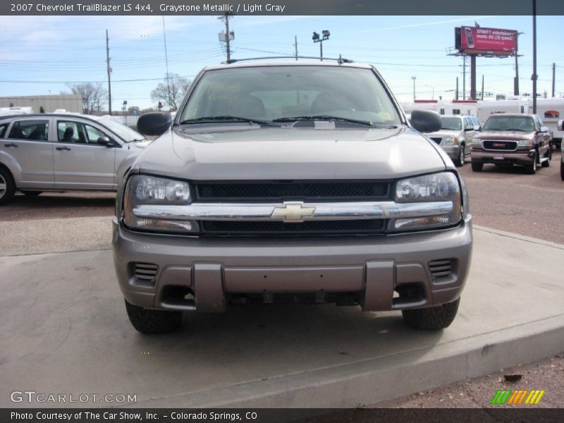 Graystone Metallic / Light Gray 2007 Chevrolet TrailBlazer LS 4x4