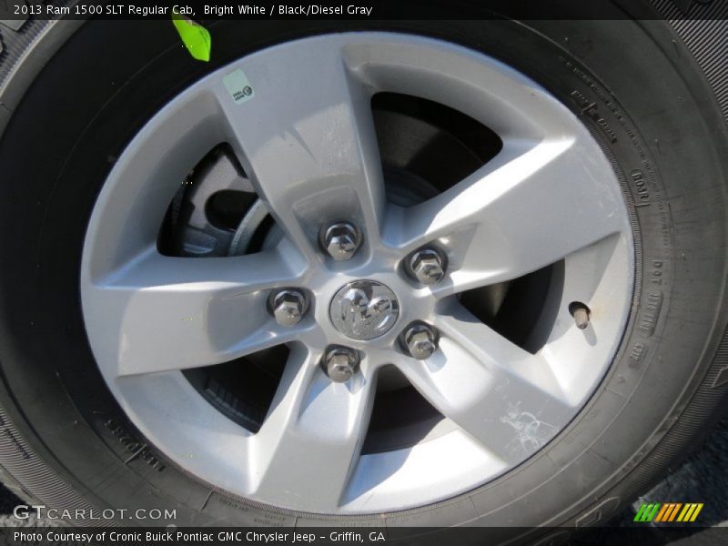Bright White / Black/Diesel Gray 2013 Ram 1500 SLT Regular Cab