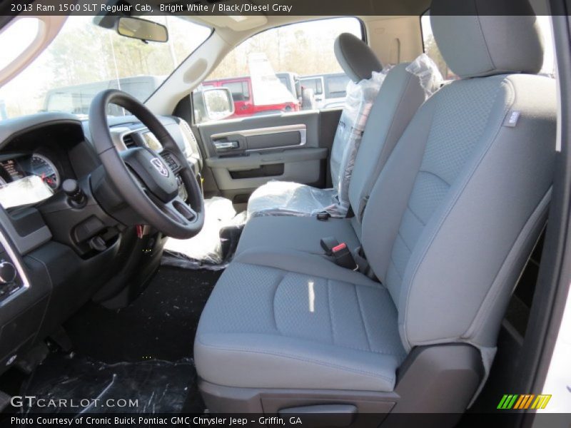 Bright White / Black/Diesel Gray 2013 Ram 1500 SLT Regular Cab