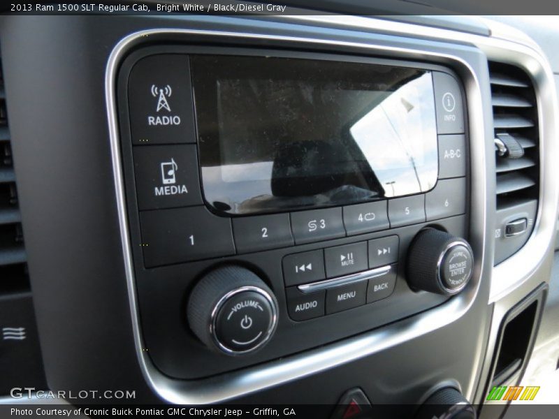 Bright White / Black/Diesel Gray 2013 Ram 1500 SLT Regular Cab