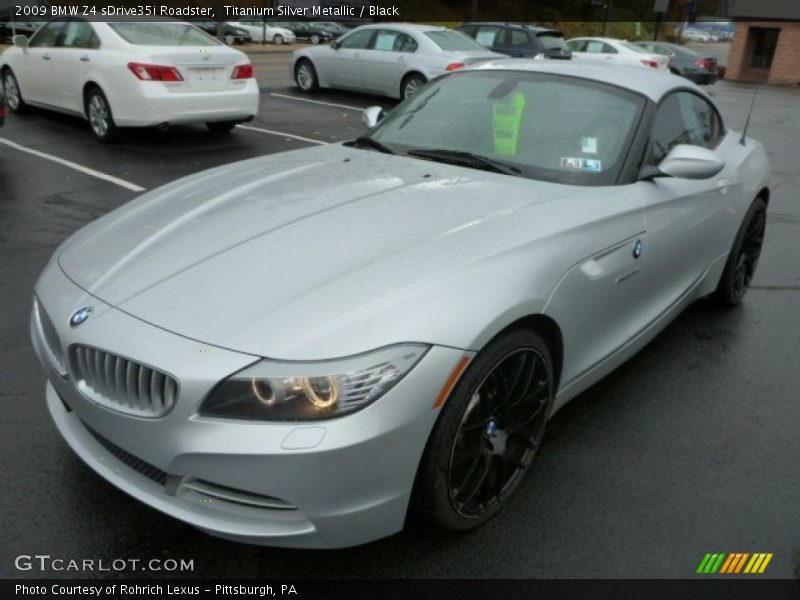 Titanium Silver Metallic / Black 2009 BMW Z4 sDrive35i Roadster
