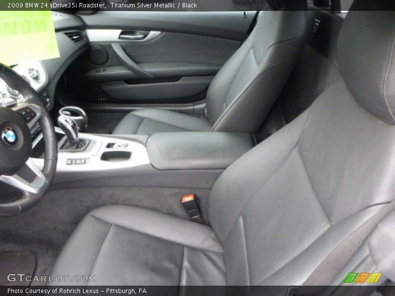 Titanium Silver Metallic / Black 2009 BMW Z4 sDrive35i Roadster