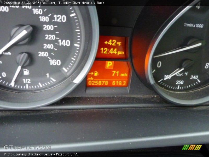 Titanium Silver Metallic / Black 2009 BMW Z4 sDrive35i Roadster