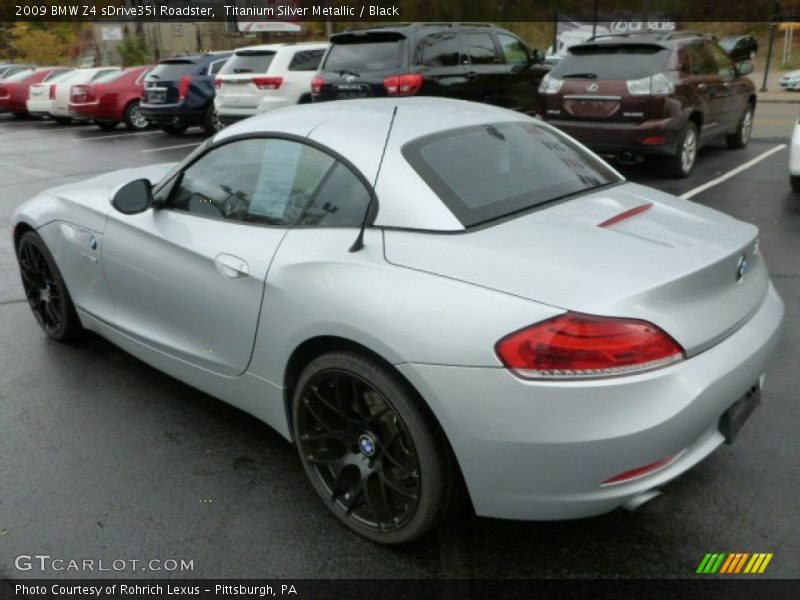 Titanium Silver Metallic / Black 2009 BMW Z4 sDrive35i Roadster