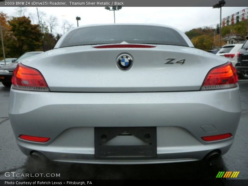 Titanium Silver Metallic / Black 2009 BMW Z4 sDrive35i Roadster