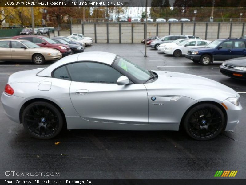 Titanium Silver Metallic / Black 2009 BMW Z4 sDrive35i Roadster
