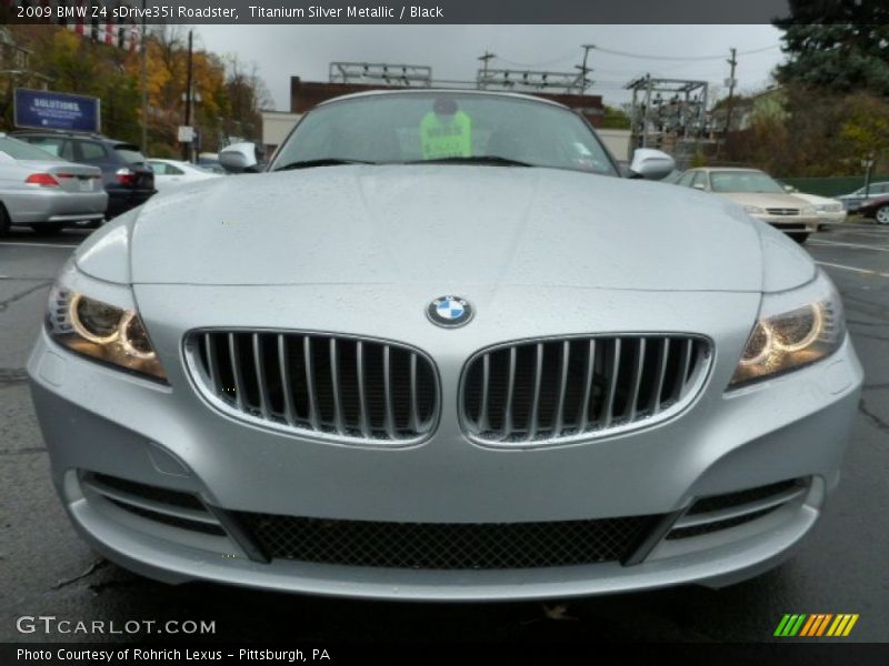 Titanium Silver Metallic / Black 2009 BMW Z4 sDrive35i Roadster
