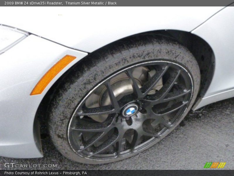 Titanium Silver Metallic / Black 2009 BMW Z4 sDrive35i Roadster