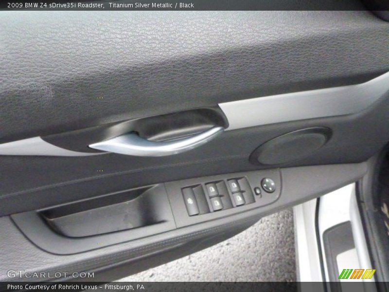 Titanium Silver Metallic / Black 2009 BMW Z4 sDrive35i Roadster