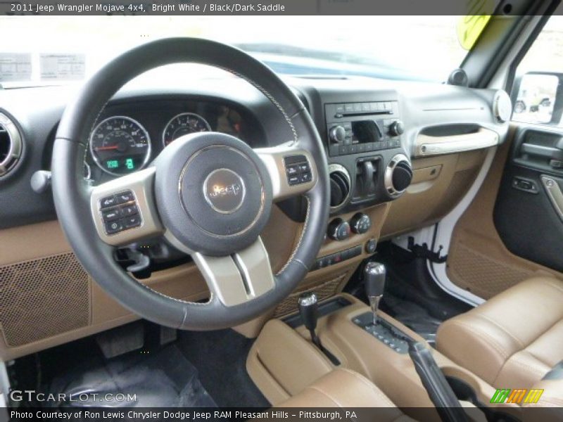 Bright White / Black/Dark Saddle 2011 Jeep Wrangler Mojave 4x4