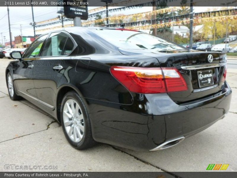 Obsidian Black / Black 2011 Lexus LS 460 AWD