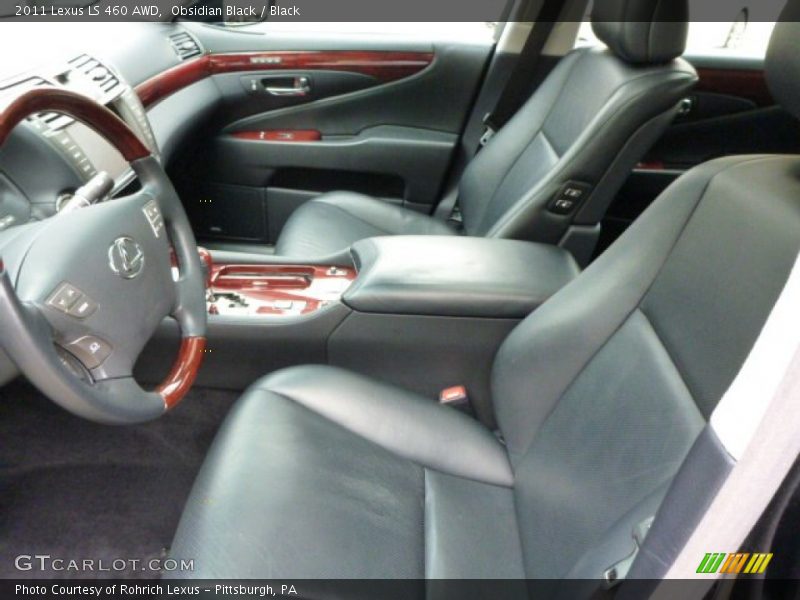 Obsidian Black / Black 2011 Lexus LS 460 AWD