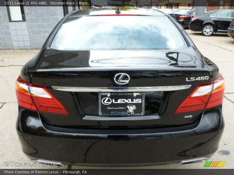 Obsidian Black / Black 2011 Lexus LS 460 AWD