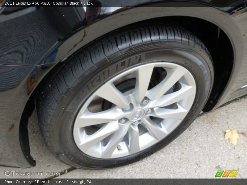 Obsidian Black / Black 2011 Lexus LS 460 AWD