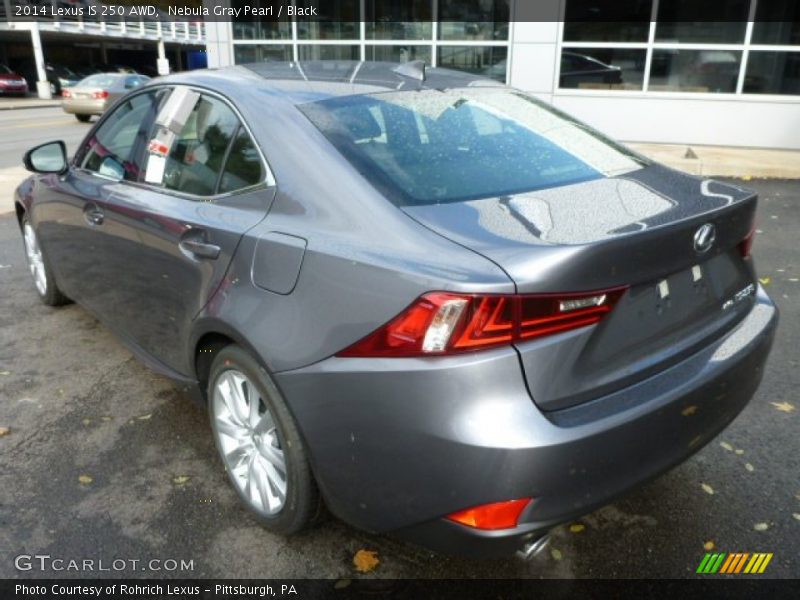 Nebula Gray Pearl / Black 2014 Lexus IS 250 AWD