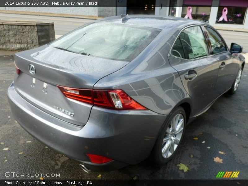Nebula Gray Pearl / Black 2014 Lexus IS 250 AWD
