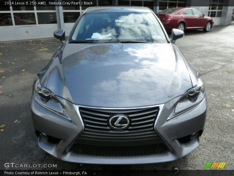 Nebula Gray Pearl / Black 2014 Lexus IS 250 AWD