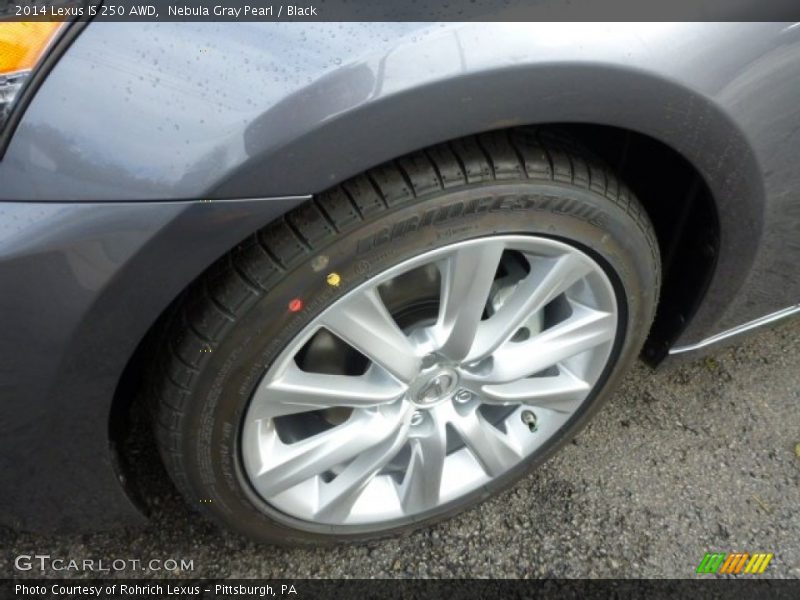 Nebula Gray Pearl / Black 2014 Lexus IS 250 AWD