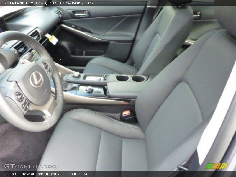 Nebula Gray Pearl / Black 2014 Lexus IS 250 AWD