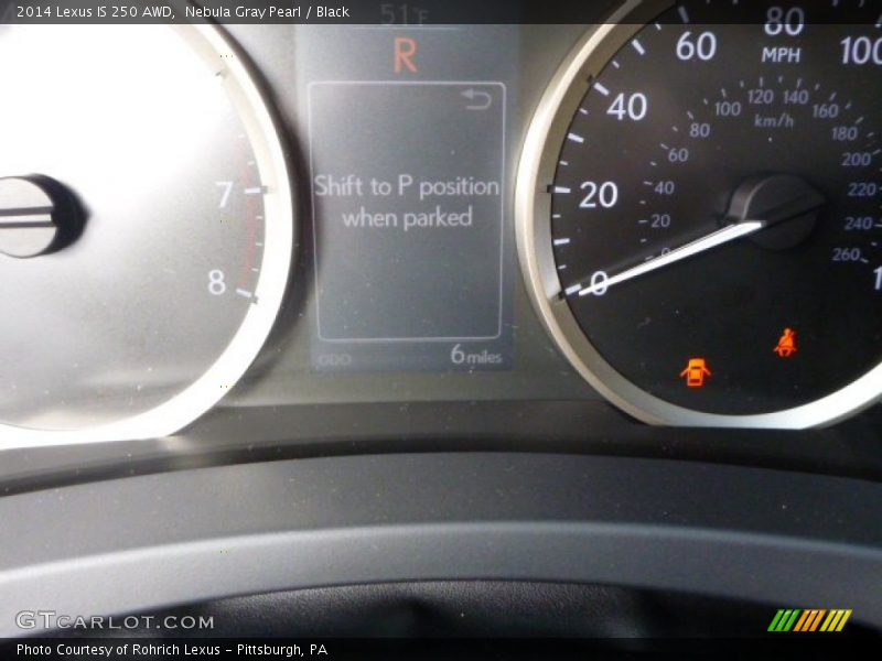 Nebula Gray Pearl / Black 2014 Lexus IS 250 AWD
