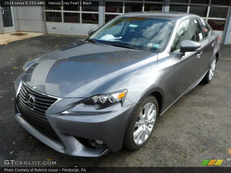 Nebula Gray Pearl / Black 2014 Lexus IS 250 AWD