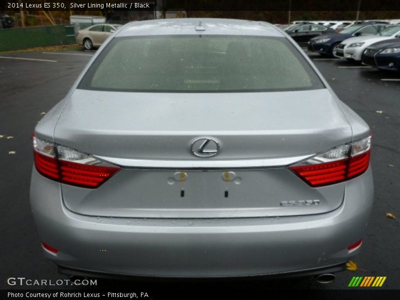 Silver Lining Metallic / Black 2014 Lexus ES 350