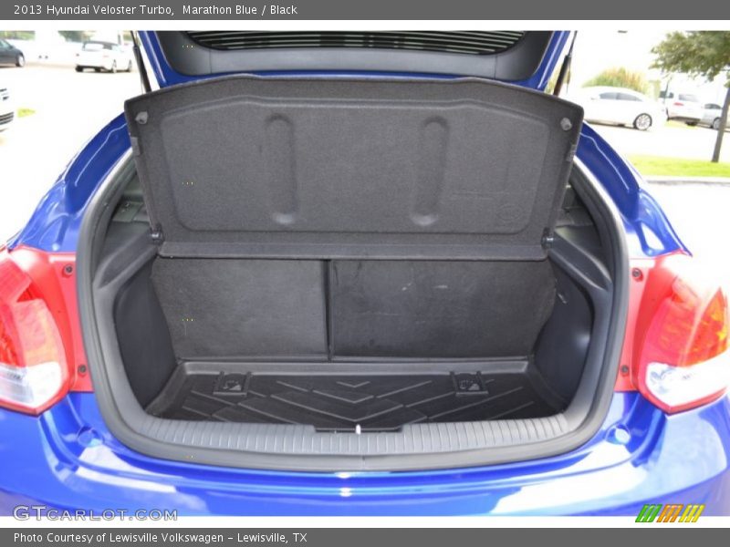Marathon Blue / Black 2013 Hyundai Veloster Turbo