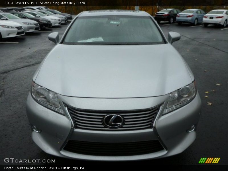 Silver Lining Metallic / Black 2014 Lexus ES 350