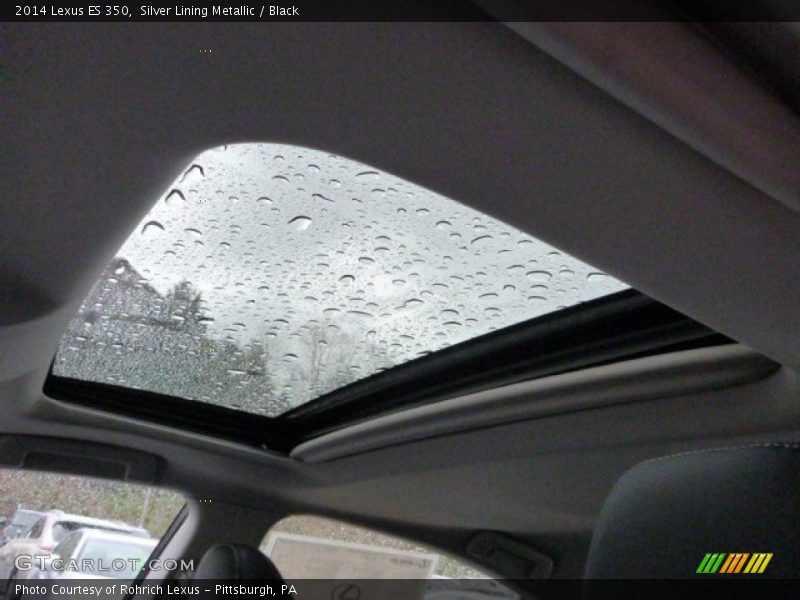 Silver Lining Metallic / Black 2014 Lexus ES 350