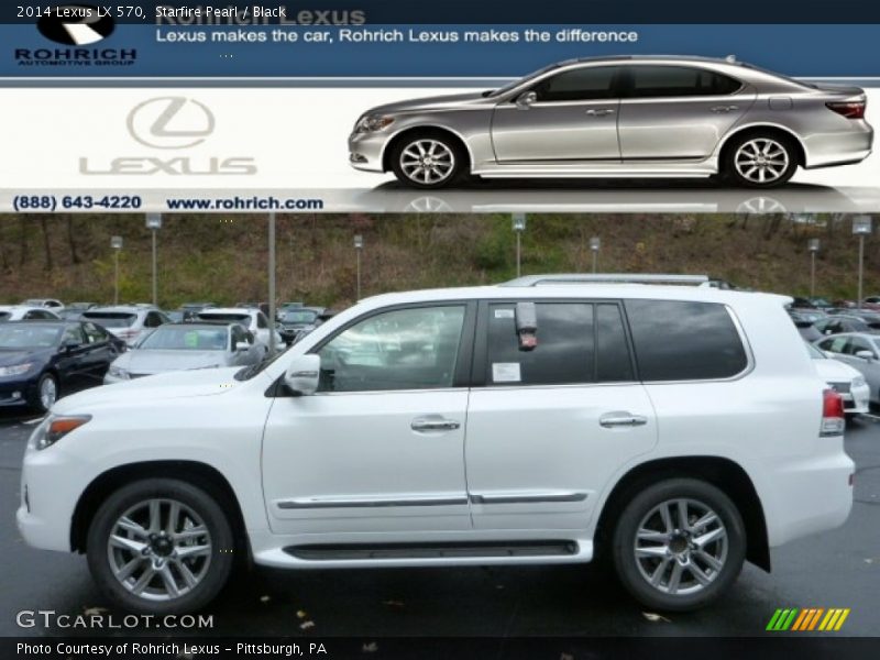 Starfire Pearl / Black 2014 Lexus LX 570